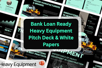 heavy equipment bank loan ready machinery investor ready pitch deck presentation