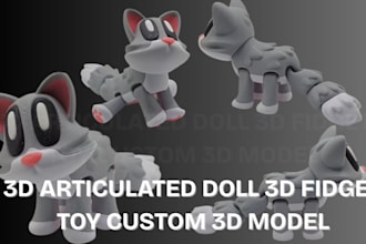 sculpt print in place flexi toy design 3d articulated animal model 3d dragon stl