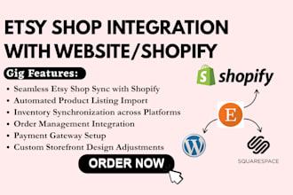 do etsy shop integration with website or shopify