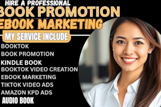promote your kindle book, audiobook for high visibility and fast sales on amazon
