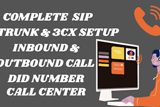 set up call center sip trunk 3cx spoof api  did number spoof api  voip call