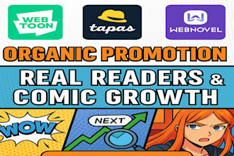 organically promote your webtoon webcomic tapas manga webnovel