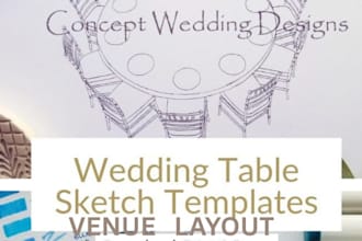 professional venue layout, floor plan , seat chart design for weddings, events