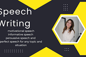 write a motivational, persuasive, and professional speech on any topic you need