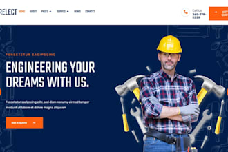 design construction website roofing website plumbing website contractor website