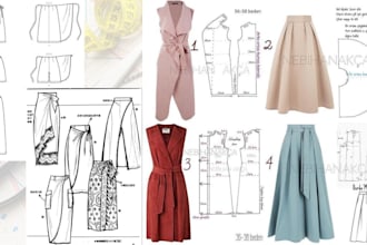 make fashion, sewing patterns and clothing design for manufacturers