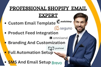 setup shopify email marketing seguno mailchimp klavinyo omnisend  pushowl brevo