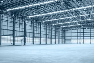 do 2d, 3d layout of warehouse, logistic housing, factory design with rendering