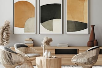 draw a digital abstract art illustration