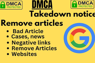 do negative link mugshot and articles removal