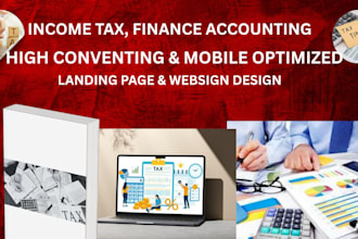 design income tax website finance website tax preparation accounting website
