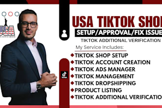 setup tiktok shop setup facebook shop, instagram shop tiktok shop dropshipping