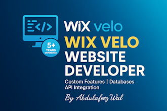 build a custom wix website with advanced velo code functionality