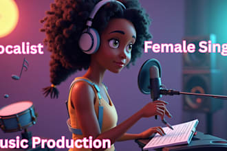 record female pop rnb vocals for your song
