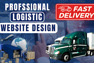 create logistic trucking dispatch, moving company, cargo, freight broker website