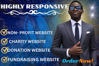 non profit website for charity, donation, fundraising, crowdfunding and ngo