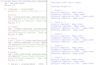 implement and explain cryptography algorithms using python or matlab