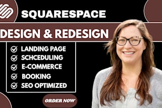 build squarespace landing page design,redesign squarespace website development