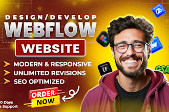 design, redesign or develop webflow website, figma to webflow