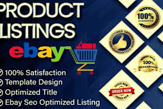 do ebay product listings, ebay SEO listing, , ebay lister for u