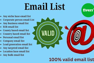 provide niche base active email list