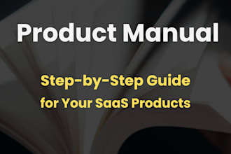 create user manual for your saas product