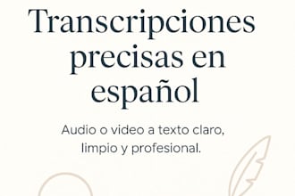 transcription of spanish audio and video with high accuracy