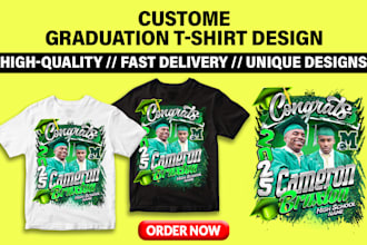 do graduation t shirt fan banner stole design