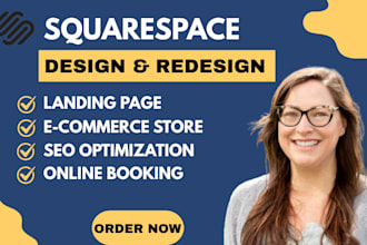 design squarespace website redesign or design squarespace ecommerce website SEO