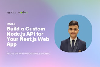 build custom nodejs API for your nextjs web app