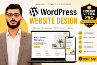 create wordpress business website, wordpress website design