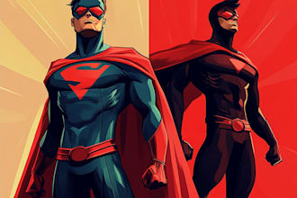draw you a superhero character