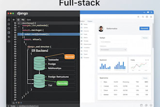do fullstack development for your django and react project