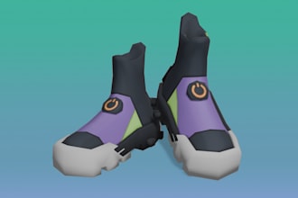 create a low poly hand painted 3d model