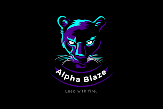 design a professional panther or tiger logo for your brand