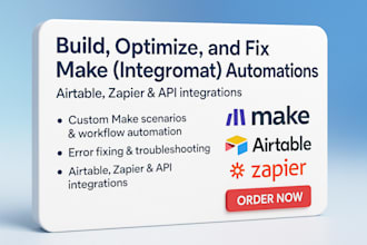 setup and fix make com automation zapier API integrations made com workflows