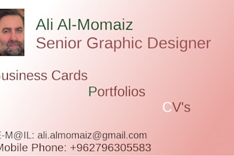 design business cards and other printable papers