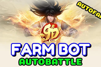 make a video game bot, card bot, farming bot automation bot ,grinding bot
