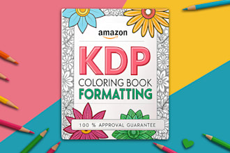 amazon KDP coloring book formatting with approval guarantee