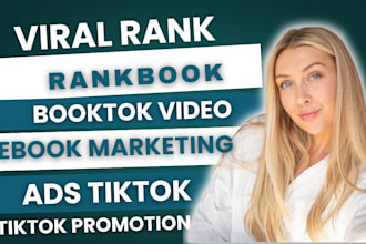 create booktok video rankbook on tiktok booktok tiktok promotion ebook marketing