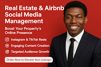 real estate airbnb rental tiktok instagram reels content manager usa and uk