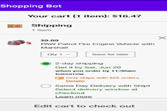 build etsy bot, amazon bot, shopping bot, ebay bot, shopify bot, vinted bot, web