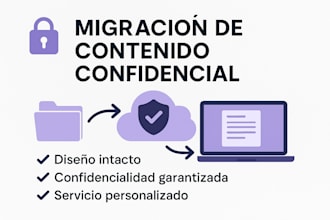 migrare tu contenido confidencial entre plataformas manteniendo diseño estructua