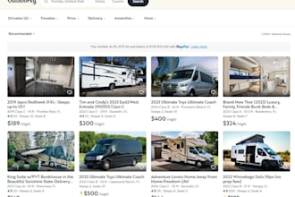 design campervan website rv rental website camper website motorhome website