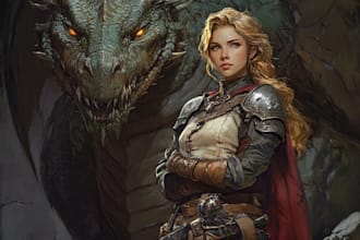 do a dnd character art and dnd character art for you