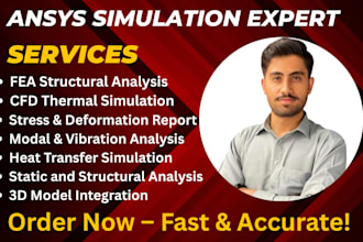 perform cfd, fea and thermal analysis using ansys