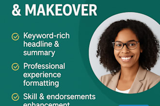 professionally optimize and makeover your linkedin profile