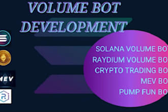 create profitable solana arbitrage bot, solana volume bot, memecoin bot