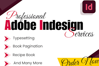 do any adobe indesign project , book formatting, book layout