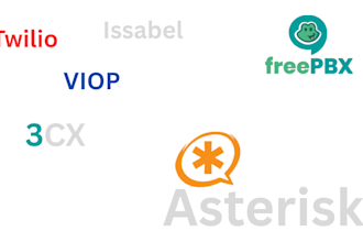 setup your asterisk, freepbx, call center, voip sip trunk, 3cx, twilio, issabel
